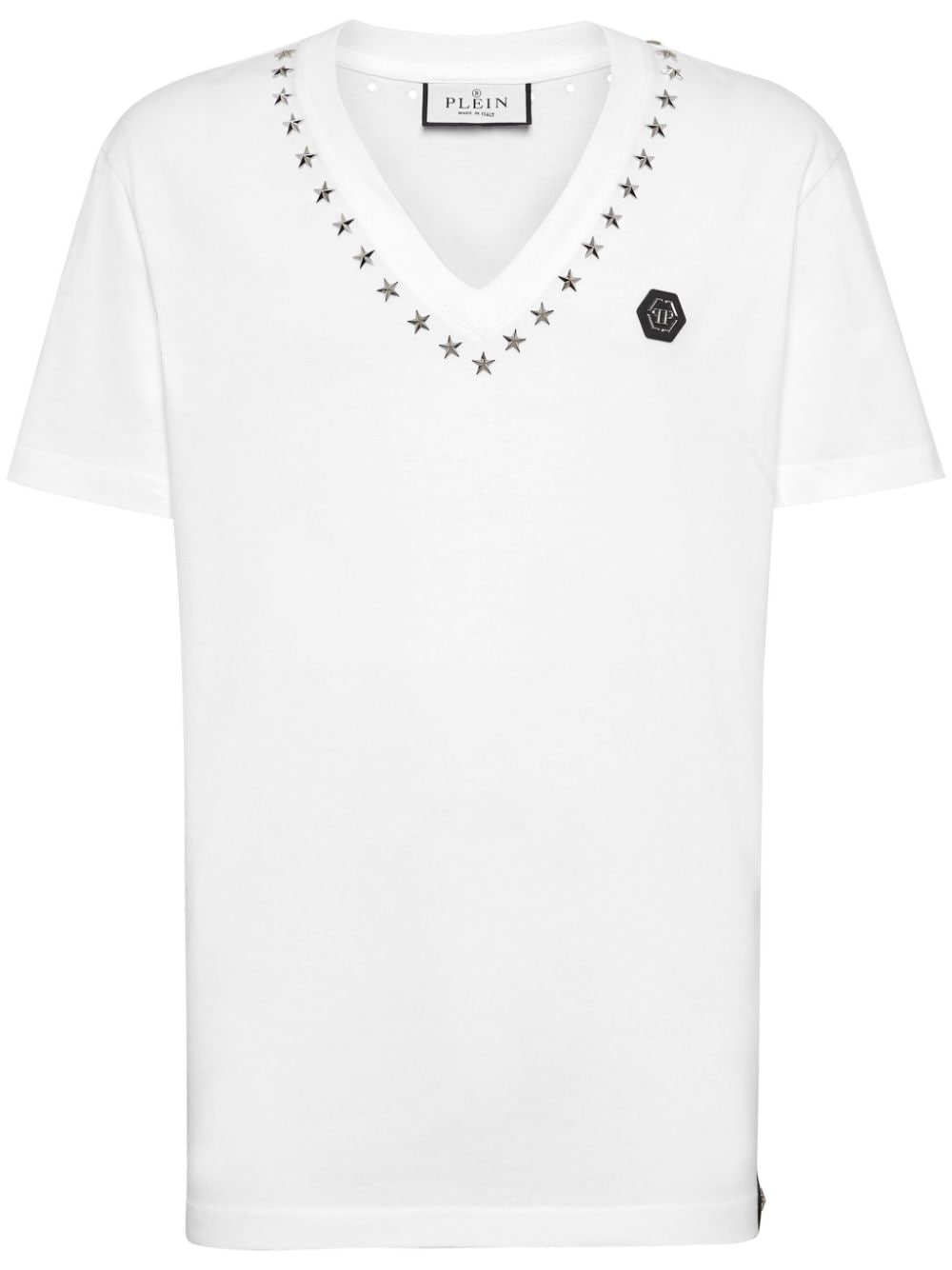 Philipp Plein star-stud cotton T-shirt - White von Philipp Plein