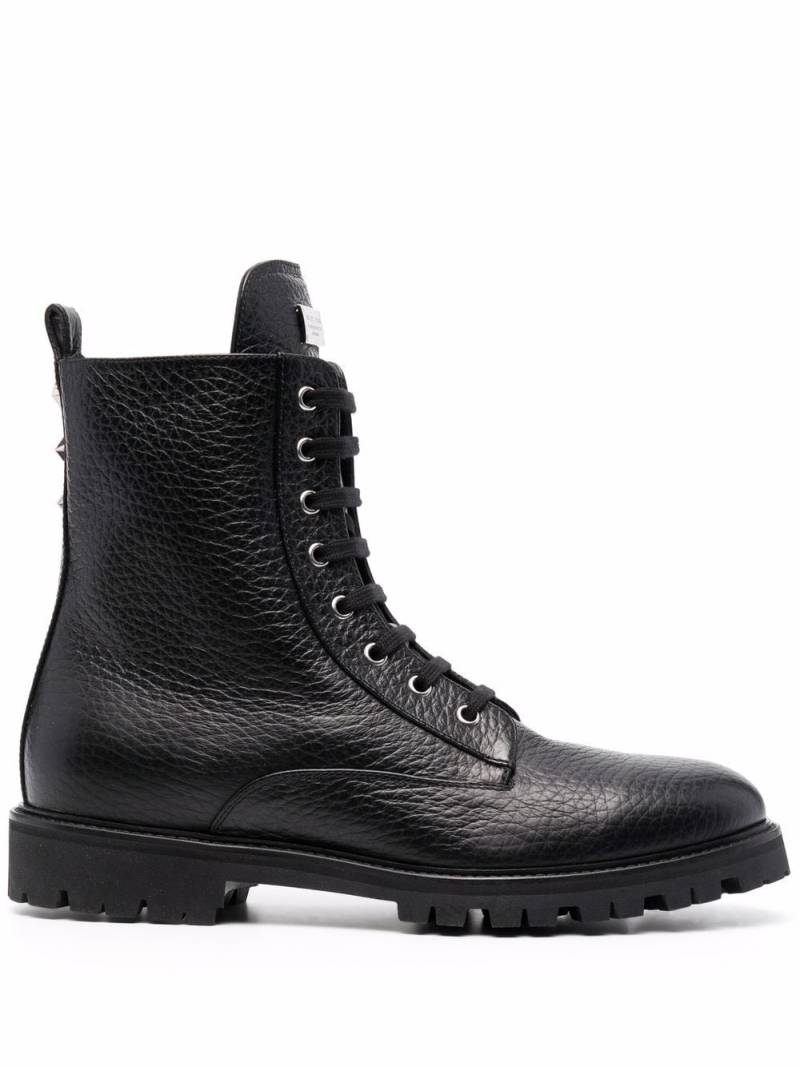 Philipp Plein star-studded leather boots - Black von Philipp Plein