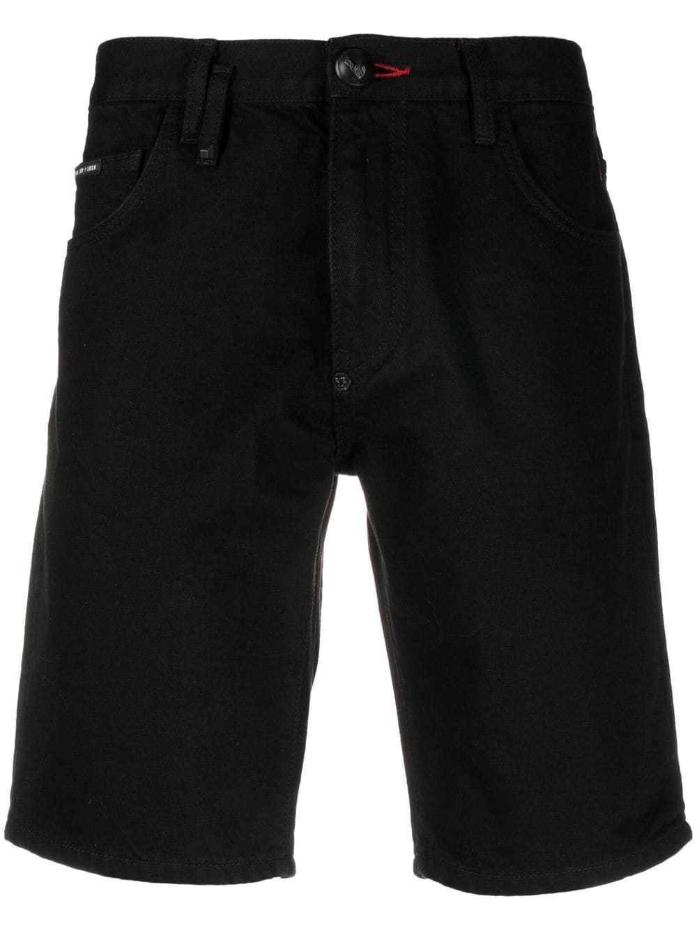 Philipp Plein straight-leg denim shorts - Black von Philipp Plein