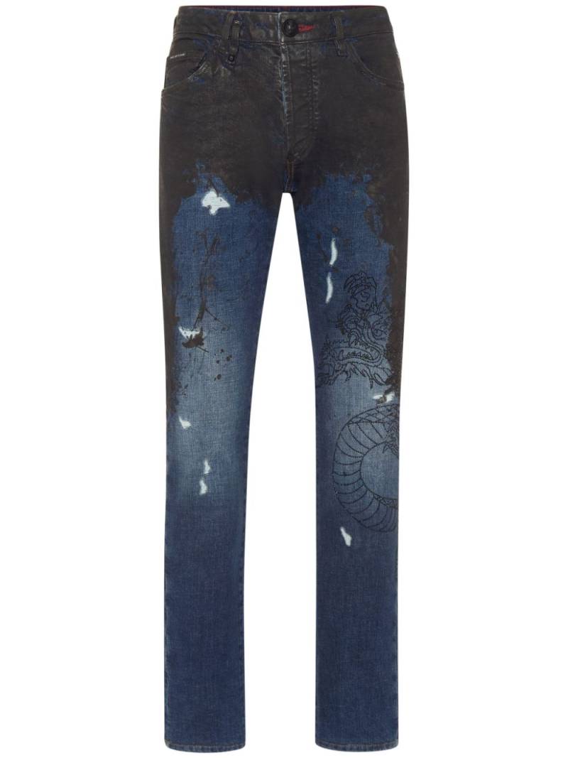 Philipp Plein straight-leg jeans - Blue von Philipp Plein