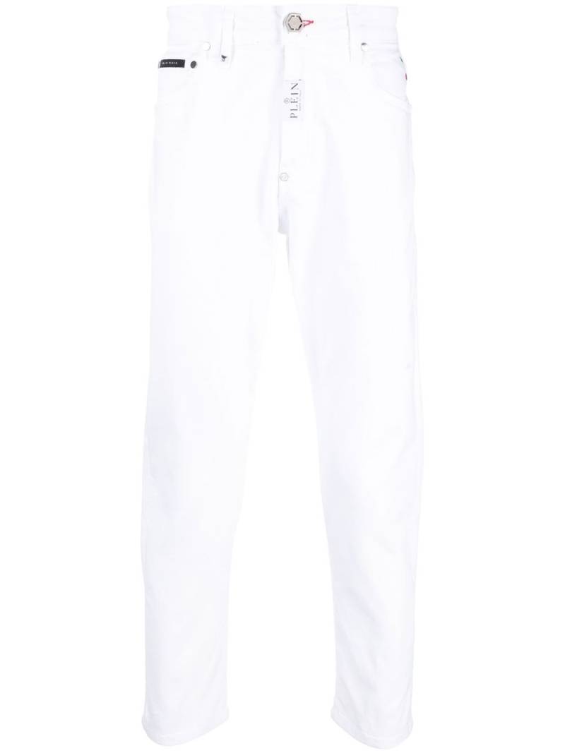 Philipp Plein straight-leg mid-rise jeans - White von Philipp Plein