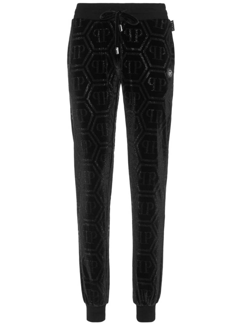 Philipp Plein strass-monogram track pants - Black von Philipp Plein