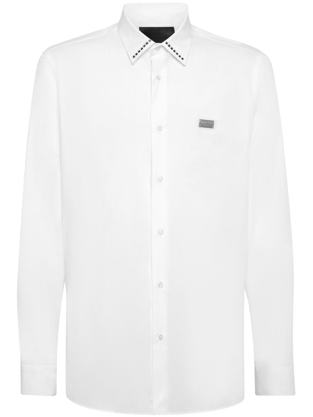 Philipp Plein stud-detailing poplin shirt - White von Philipp Plein