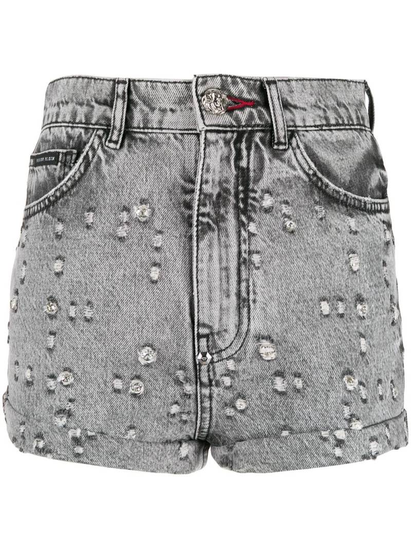 Philipp Plein studded denim shorts - Black von Philipp Plein