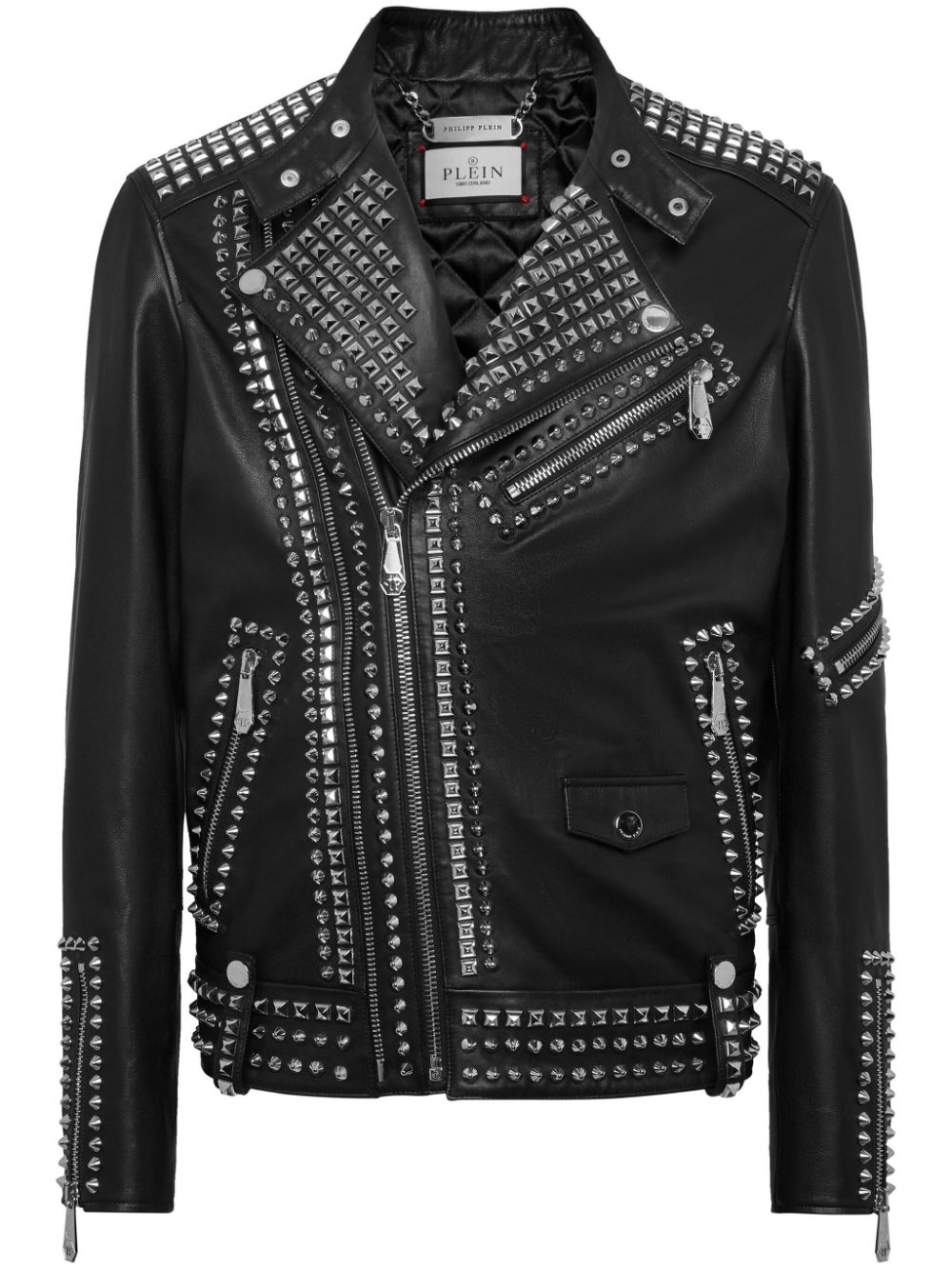 Philipp Plein studded leather jacket - Black von Philipp Plein