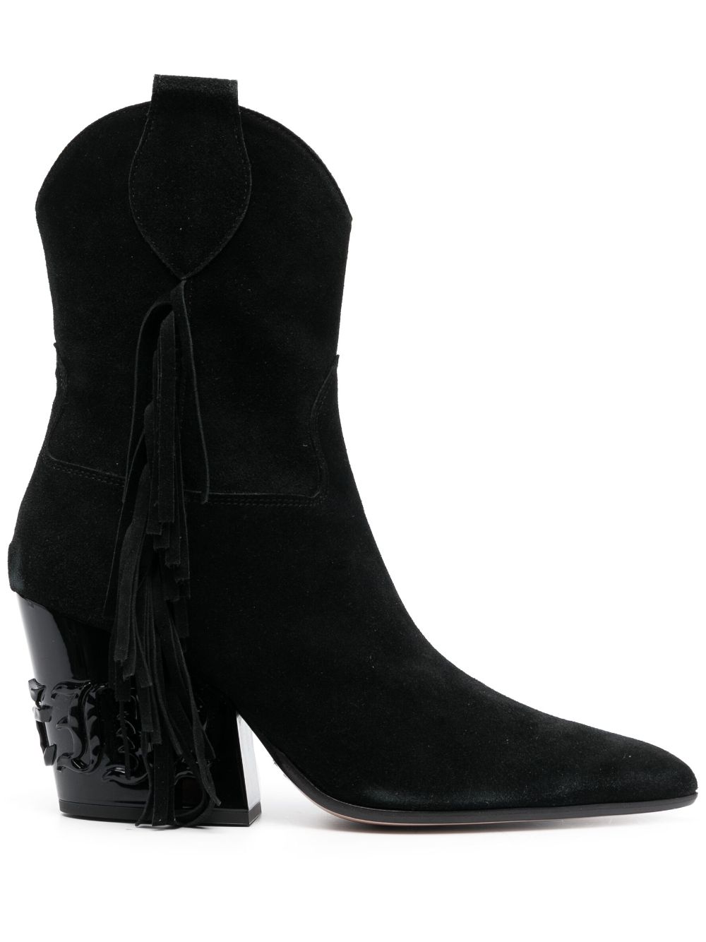 Philipp Plein tassel-detailed suede ankle boots - Black von Philipp Plein