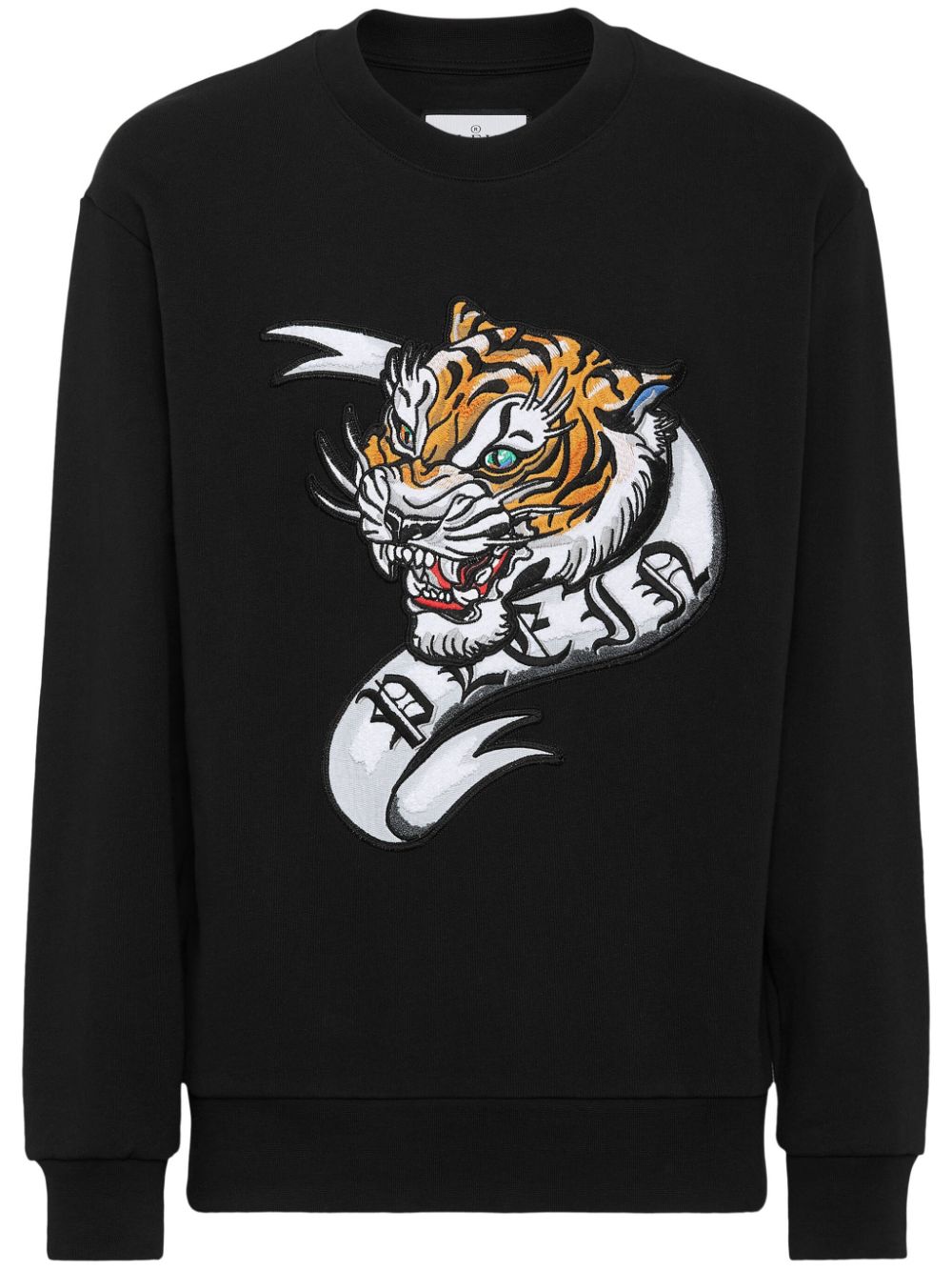 Philipp Plein tattoo-print cotton sweatshirt - Black von Philipp Plein