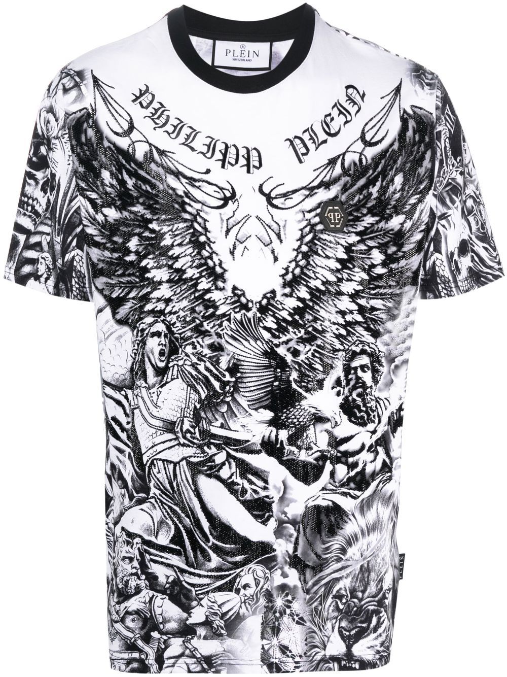 Philipp Plein tattoo-print detail T-shirt - White von Philipp Plein