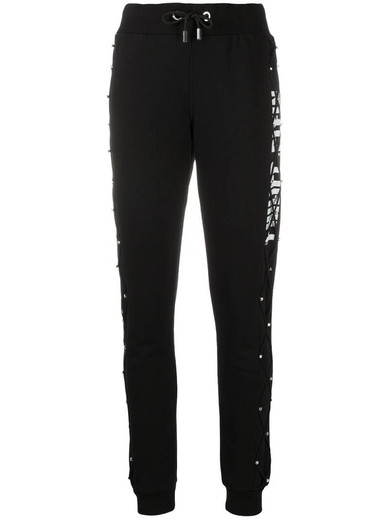 Philipp Plein logo-print track pants - Black von Philipp Plein