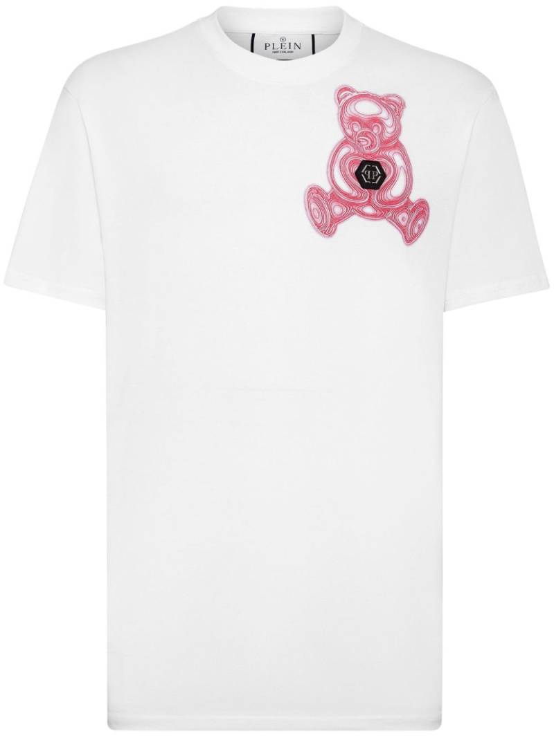 Philipp Plein teddy bear-print cotton T-shirt - White von Philipp Plein