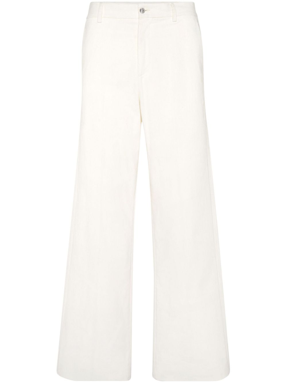 Philipp Plein wide-leg velvet trousers - White von Philipp Plein