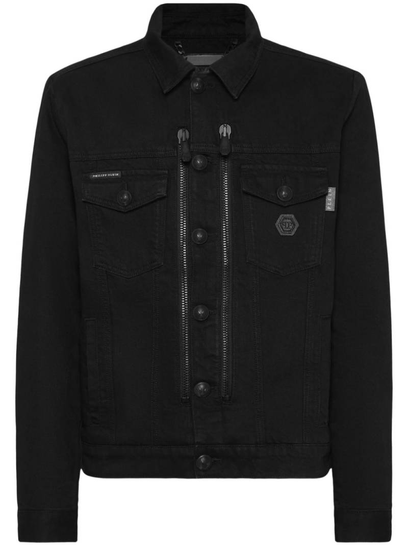 Philipp Plein zip-up denim jacket - Black von Philipp Plein