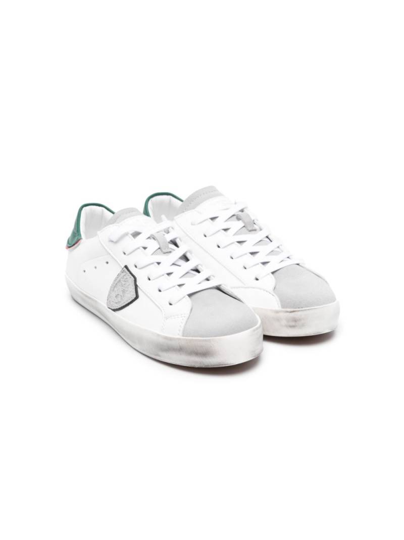 Philippe Model Kids Paris logo-patch sneakers - White von Philippe Model Kids