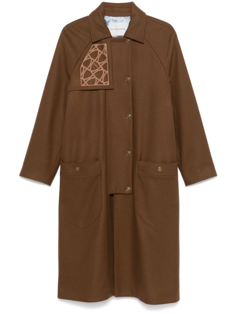 Philippe Model Paris JATD MW22 trench coat - Brown von Philippe Model Paris