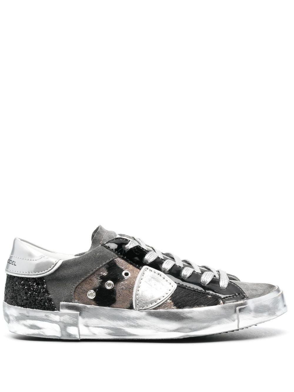 Philippe Model Paris PRSX leather low-top sneakers - Black von Philippe Model Paris