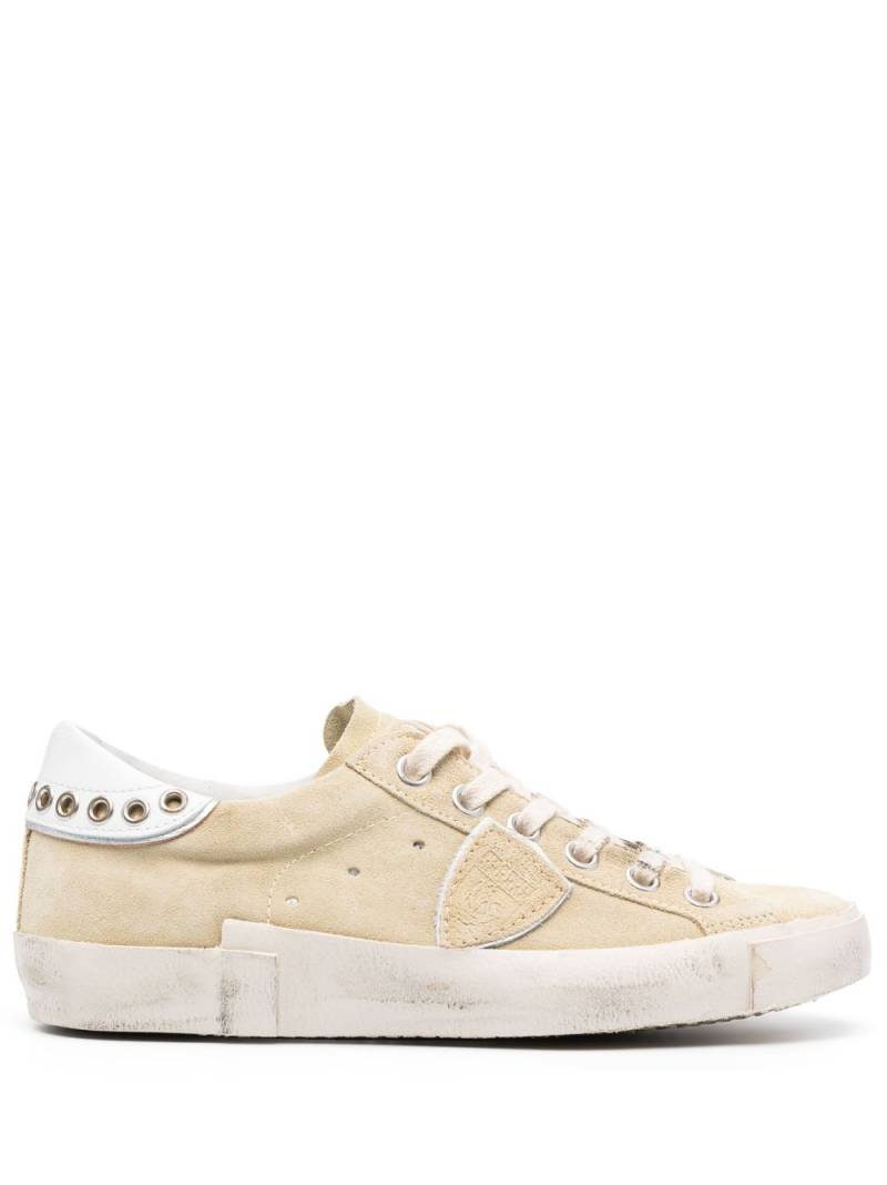 Philippe Model Paris PRSX leather low-top sneakers - Neutrals von Philippe Model Paris