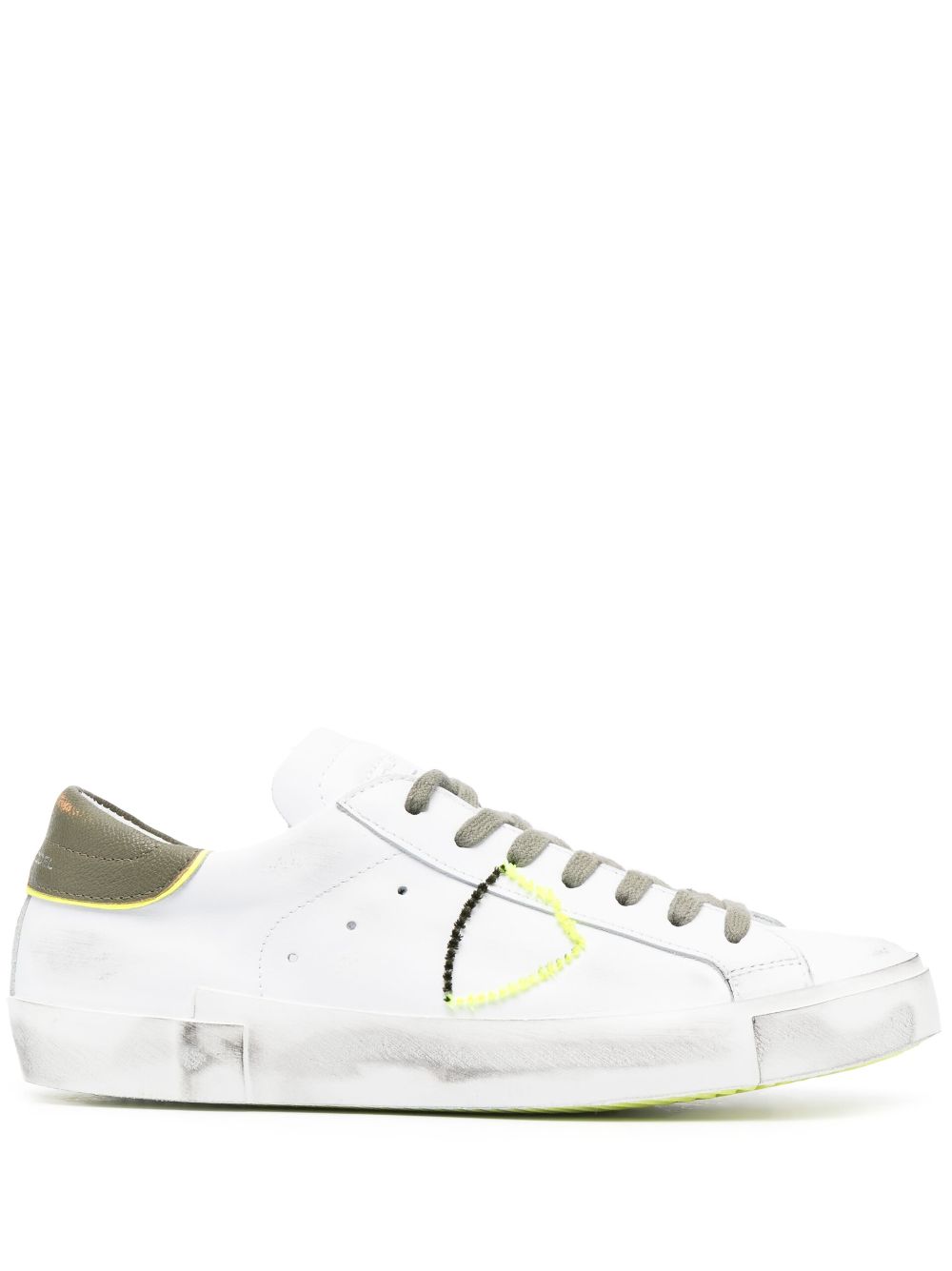 Philippe Model Paris PRSX leather low-top sneakers - White von Philippe Model Paris