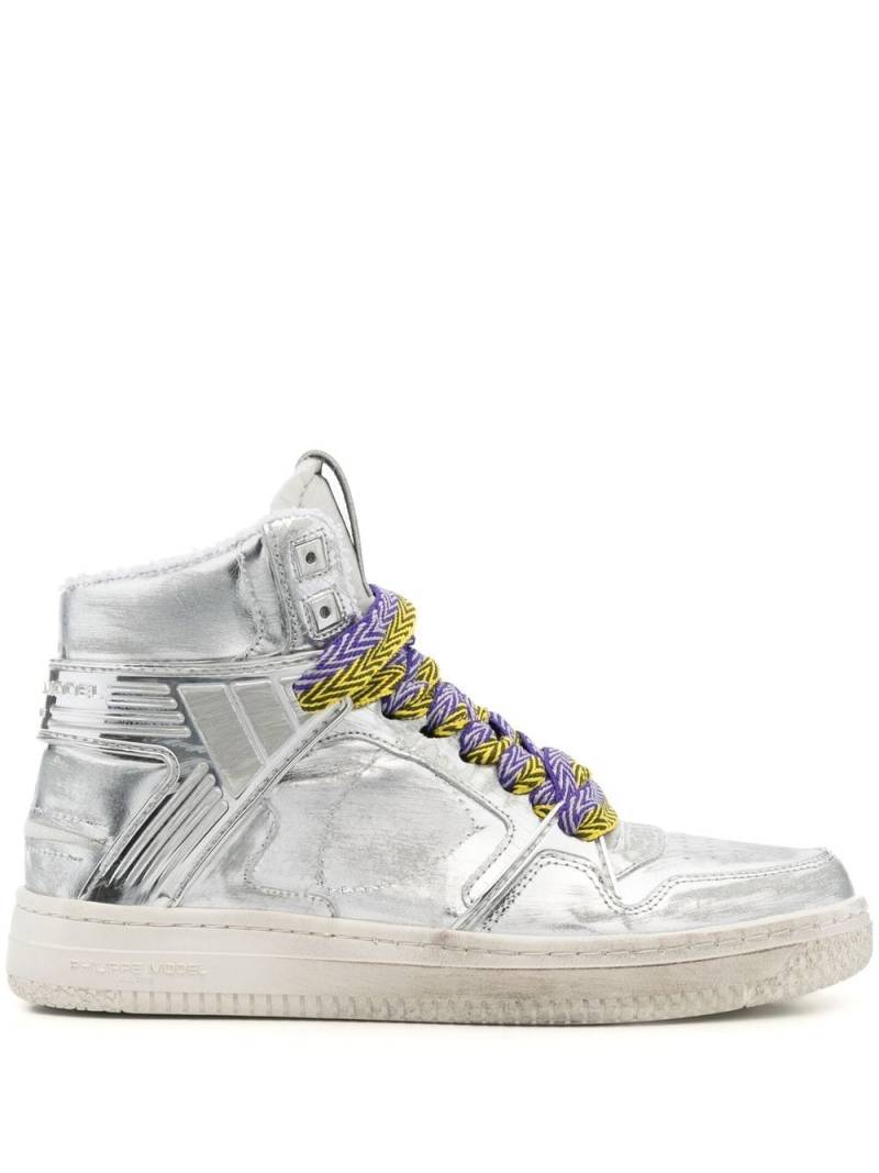 Philippe Model Paris Paris high-top sneakers - Silver von Philippe Model Paris