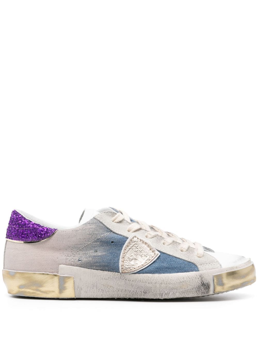 Philippe Model Paris Paris logo-patch sneakers - Blue von Philippe Model Paris