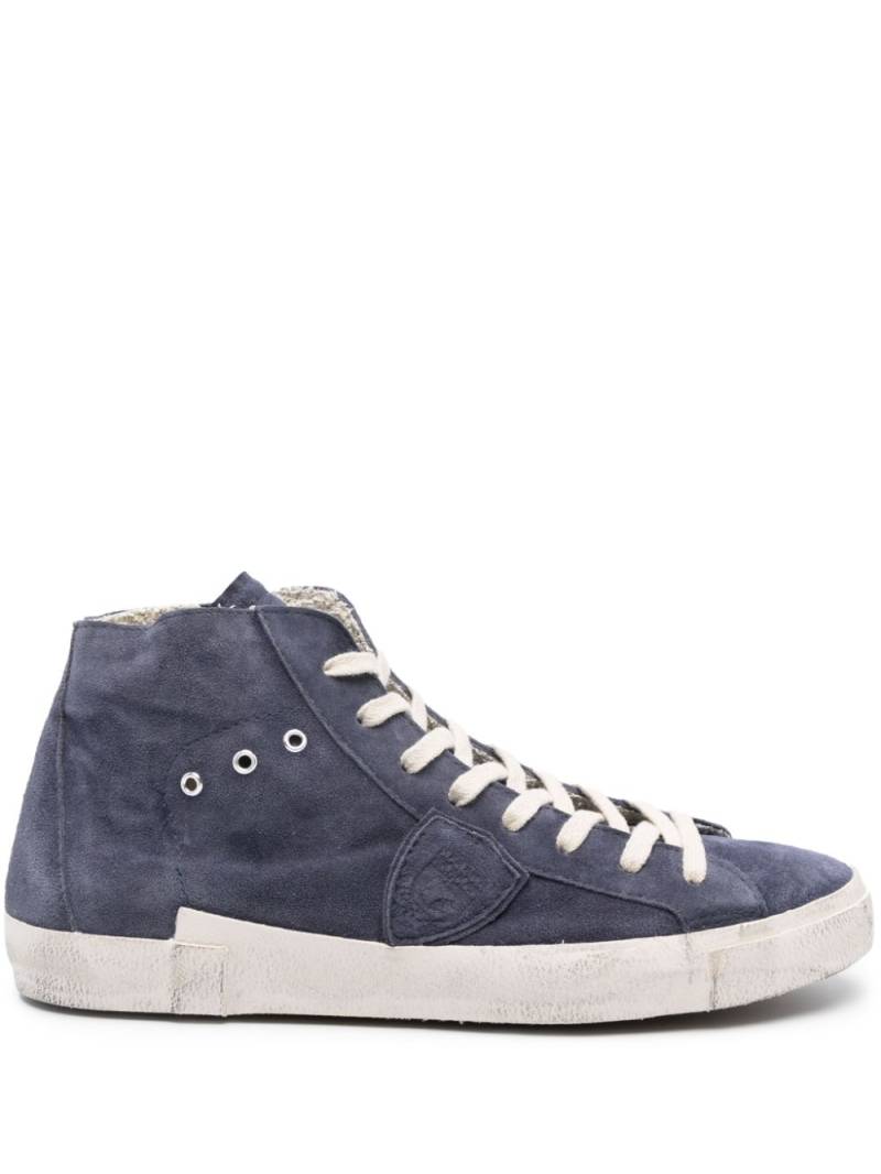 Philippe Model Paris Paris logo-patch sneakers - Blue von Philippe Model Paris