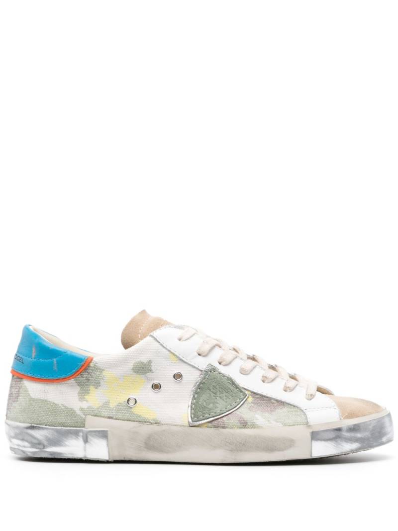 Philippe Model Paris Paris logo-patch sneakers - Neutrals von Philippe Model Paris