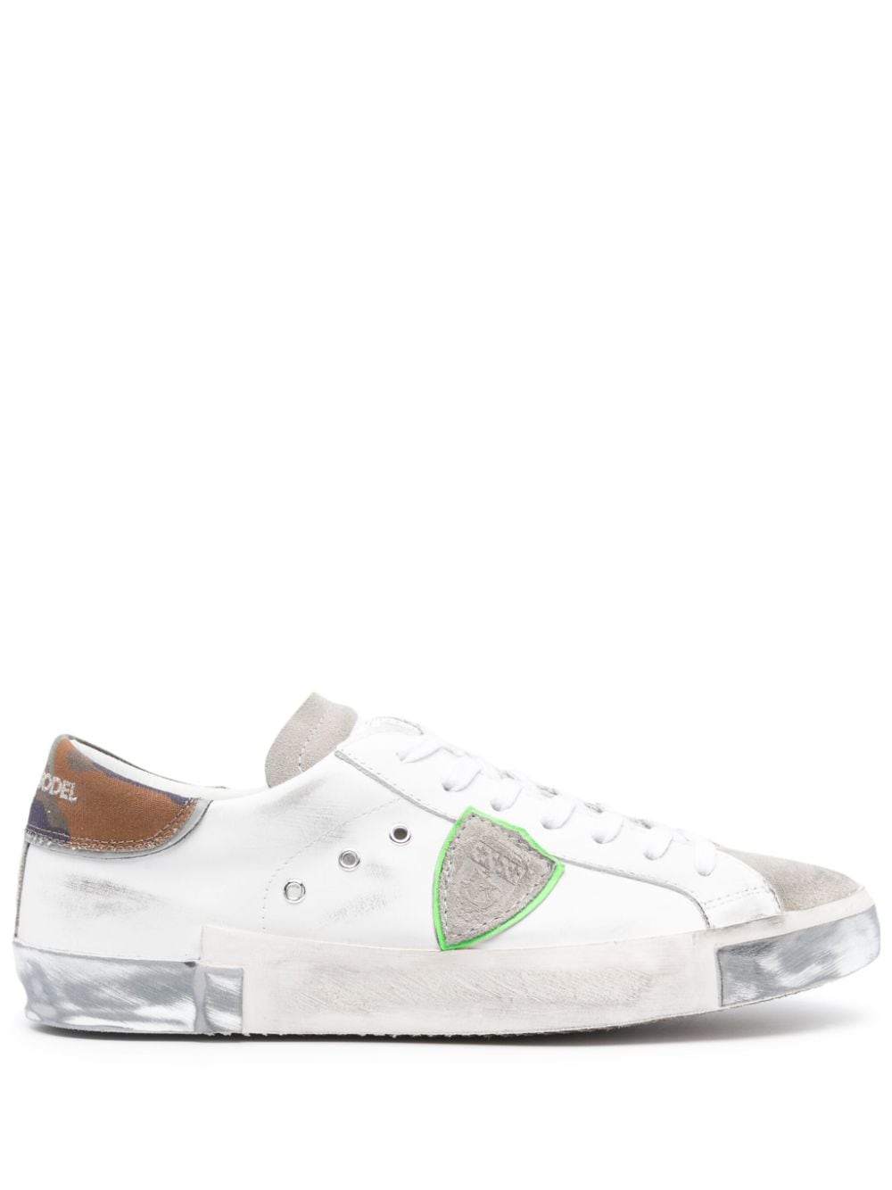 Philippe Model Paris Paris logo-patch sneakers - White von Philippe Model Paris