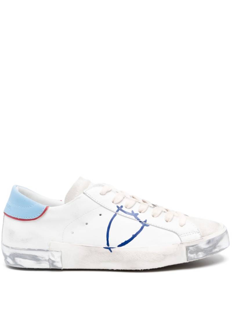 Philippe Model Paris Paris logo-patch sneakers - White von Philippe Model Paris