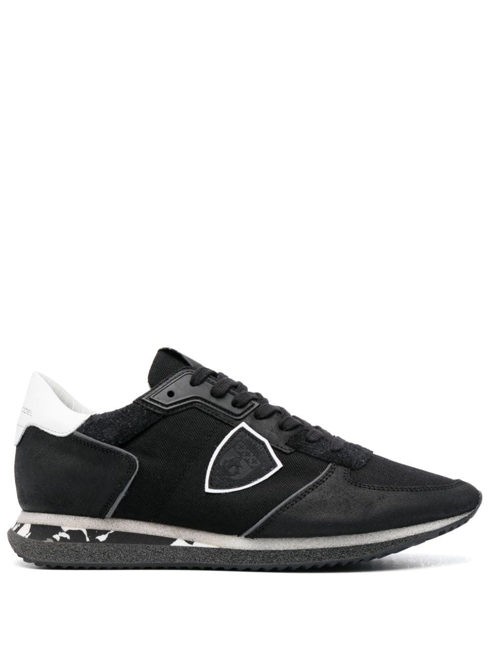 Philippe Model Paris TRPX Running printed leather sneakers - Black von Philippe Model Paris