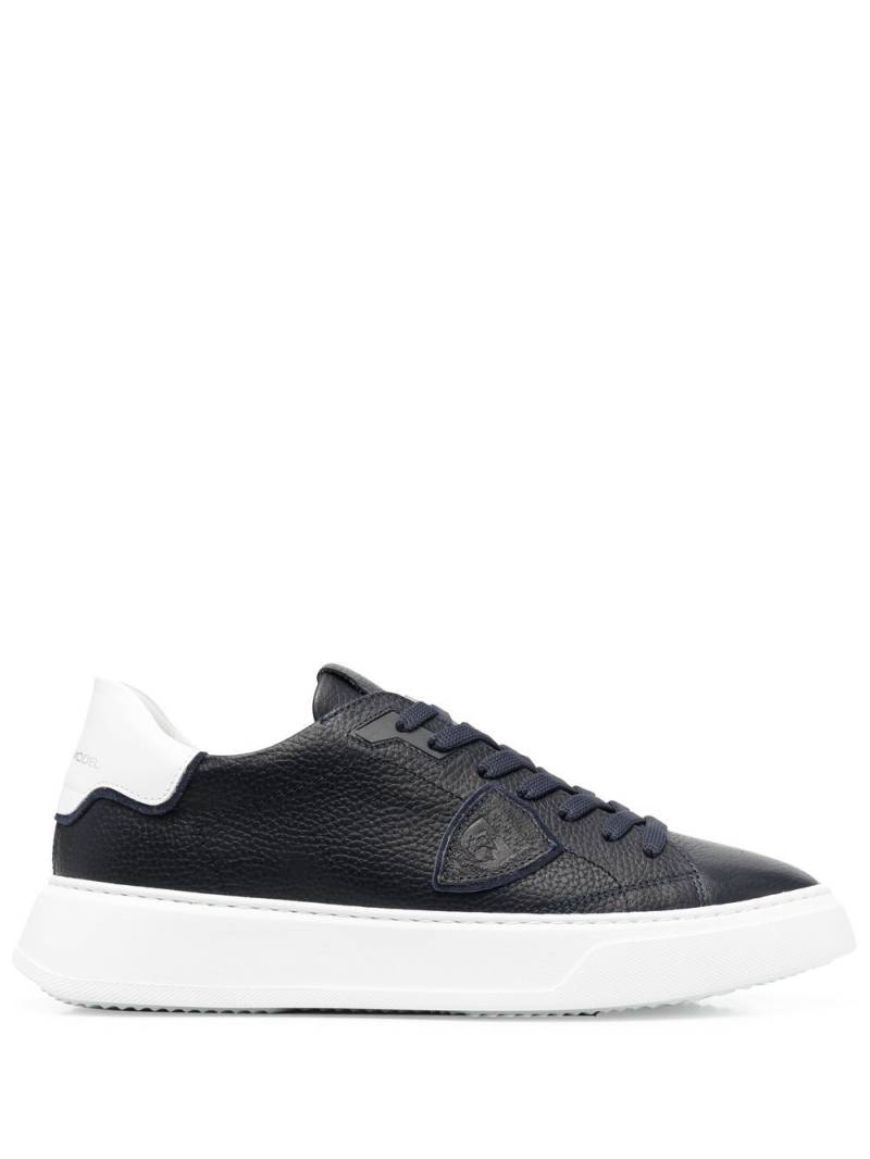 Philippe Model Paris Temple Veau leather sneakers - Blue von Philippe Model Paris