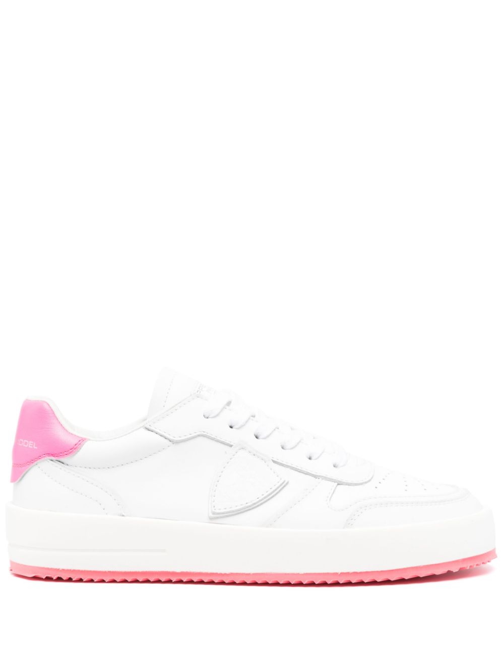 Philippe Model Paris Temple Veau leather sneakers - White von Philippe Model Paris