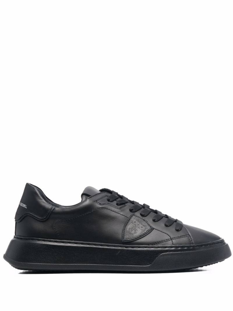 Philippe Model Paris Temple Veau low-top leather sneakers - Black von Philippe Model Paris