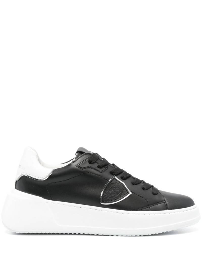 Philippe Model Paris Tres Temple leather sneakers - Black von Philippe Model Paris