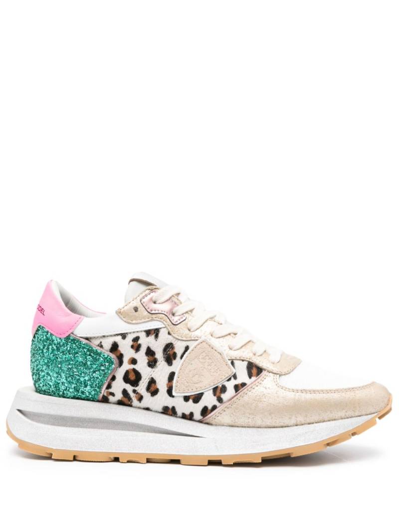 Philippe Model Paris Tropez Haute leopard-print sneakers - Neutrals von Philippe Model Paris