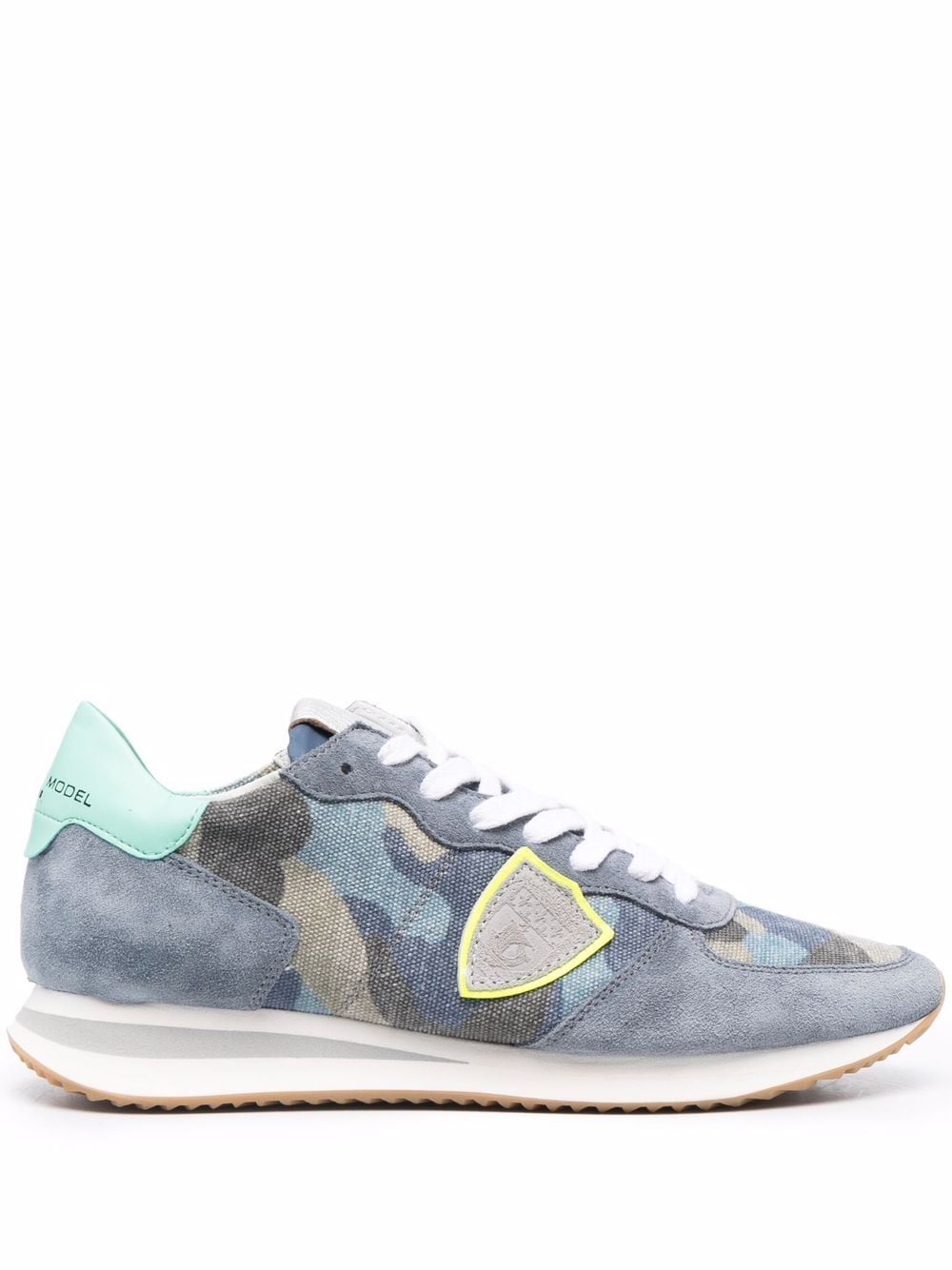 Philippe Model Paris Tropez camouflage low-top sneakers - Blue von Philippe Model Paris