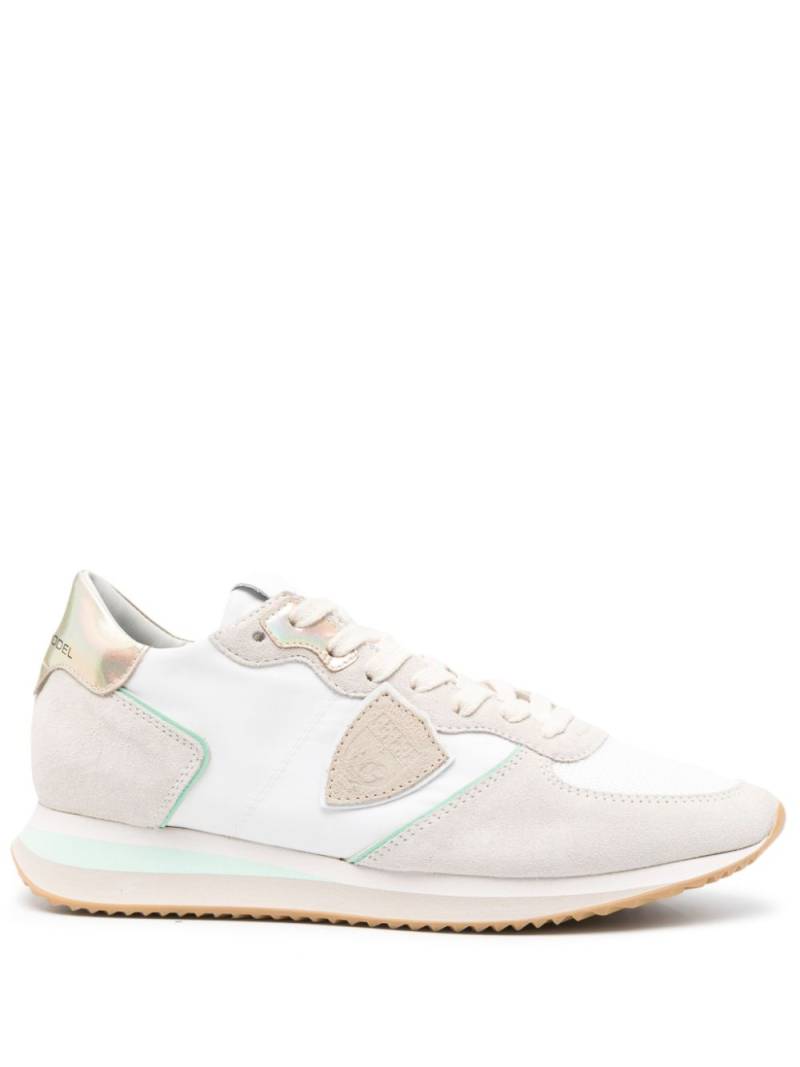 Philippe Model Paris Tropez lace-up leather sneakers - Neutrals von Philippe Model Paris