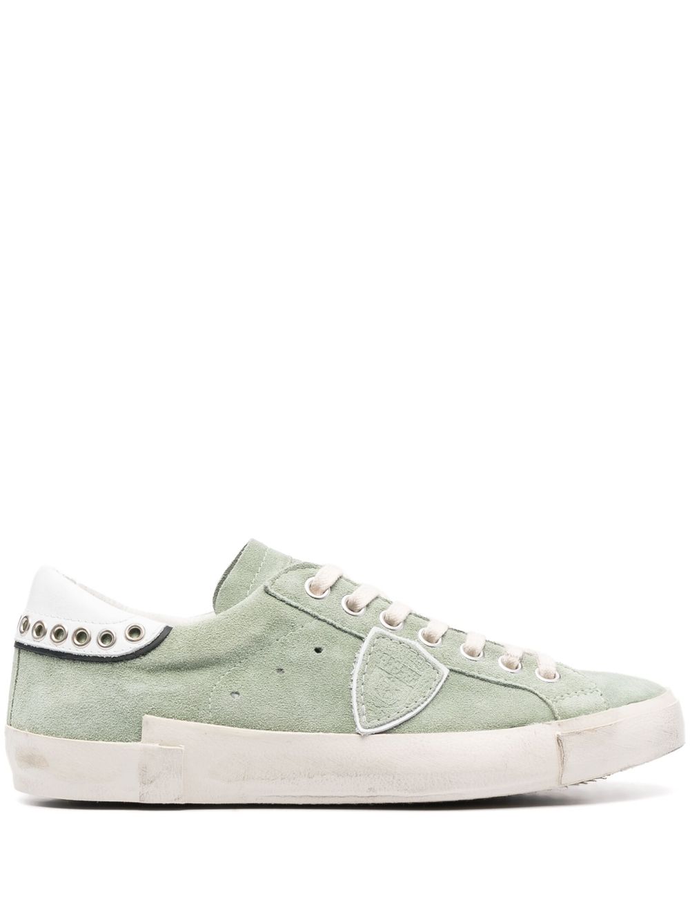 Philippe Model Paris distressed-effect low-top sneakers - Green von Philippe Model Paris