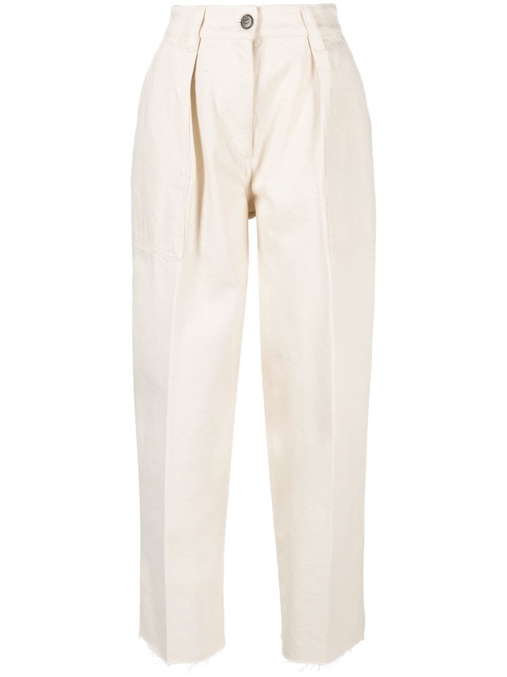 Philippe Model Paris high-waisted straight-leg trousers - Neutrals von Philippe Model Paris