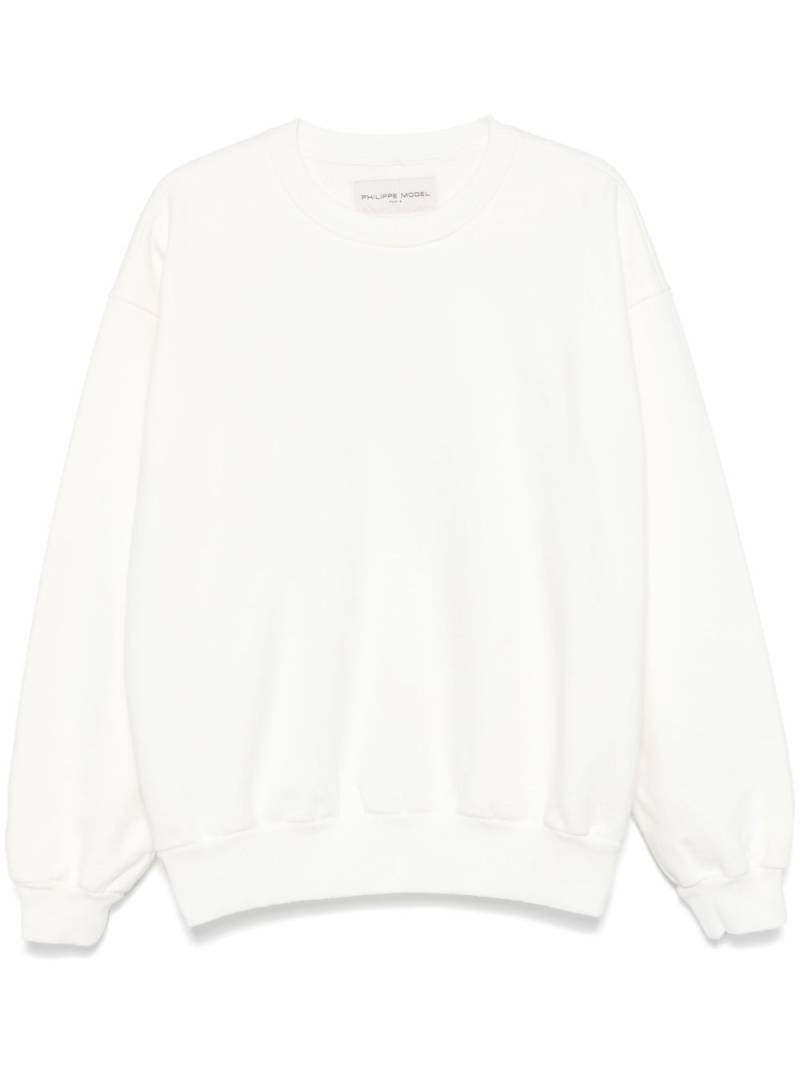 Philippe Model Paris logo-embroidered sweatshirt - White von Philippe Model Paris