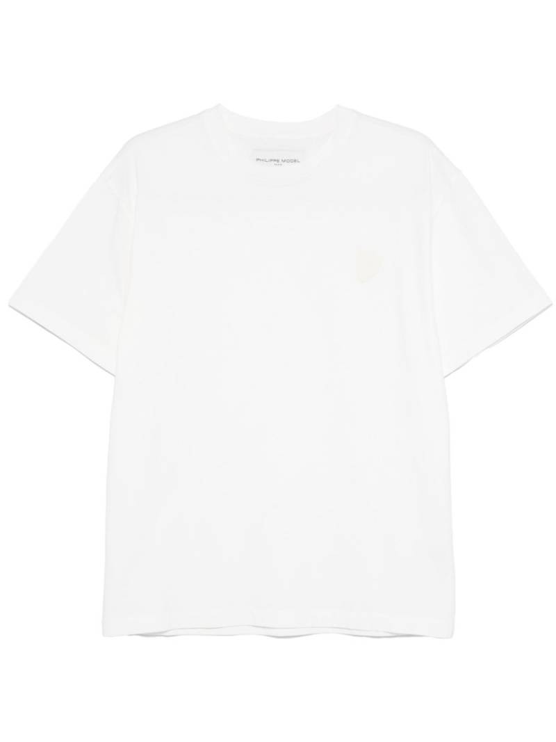 Philippe Model Paris logo-patch T-shirt - White von Philippe Model Paris