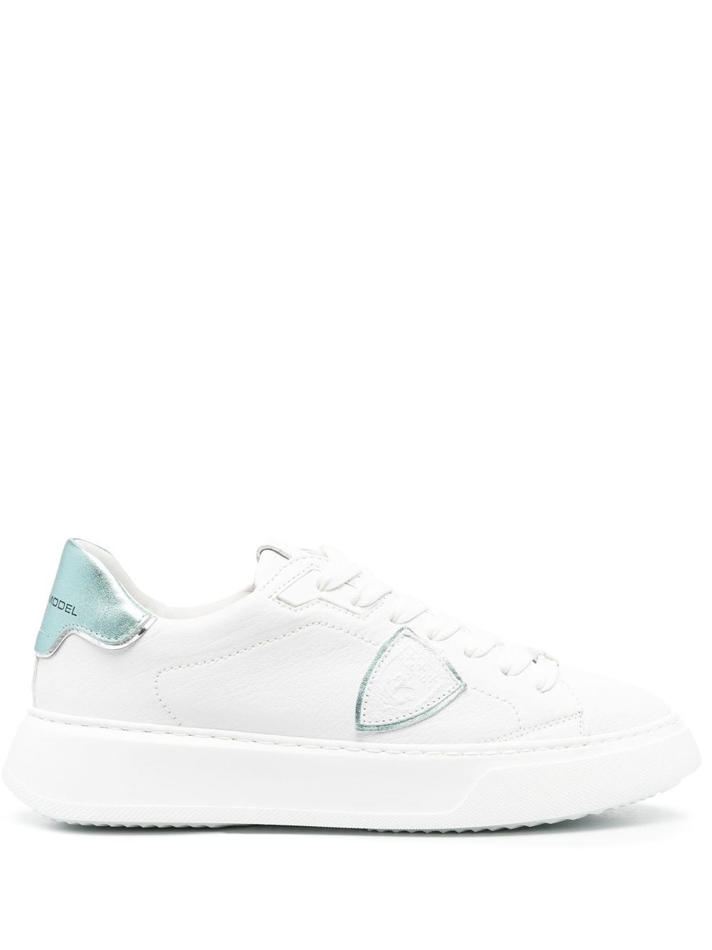 Philippe Model Paris logo-patch low-top sneakers - White von Philippe Model Paris