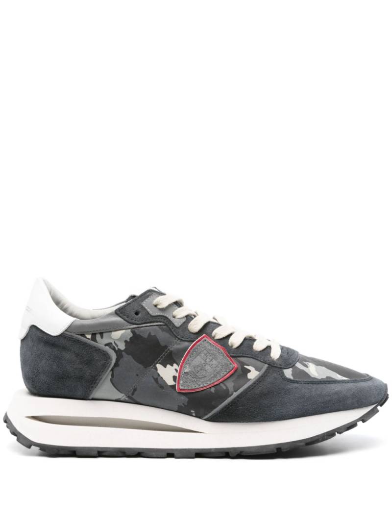 Philippe Model Paris logo-patch sneakers - Blue von Philippe Model Paris