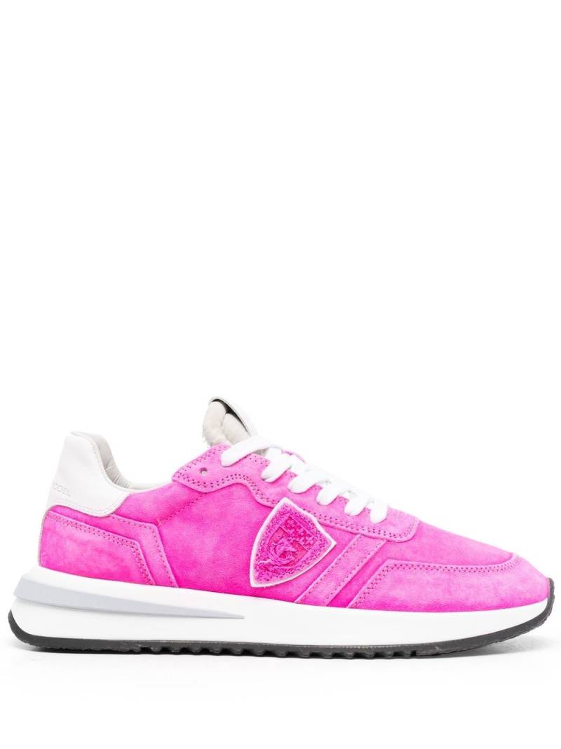 Philippe Model Paris logo-patch sneakers - Pink von Philippe Model Paris