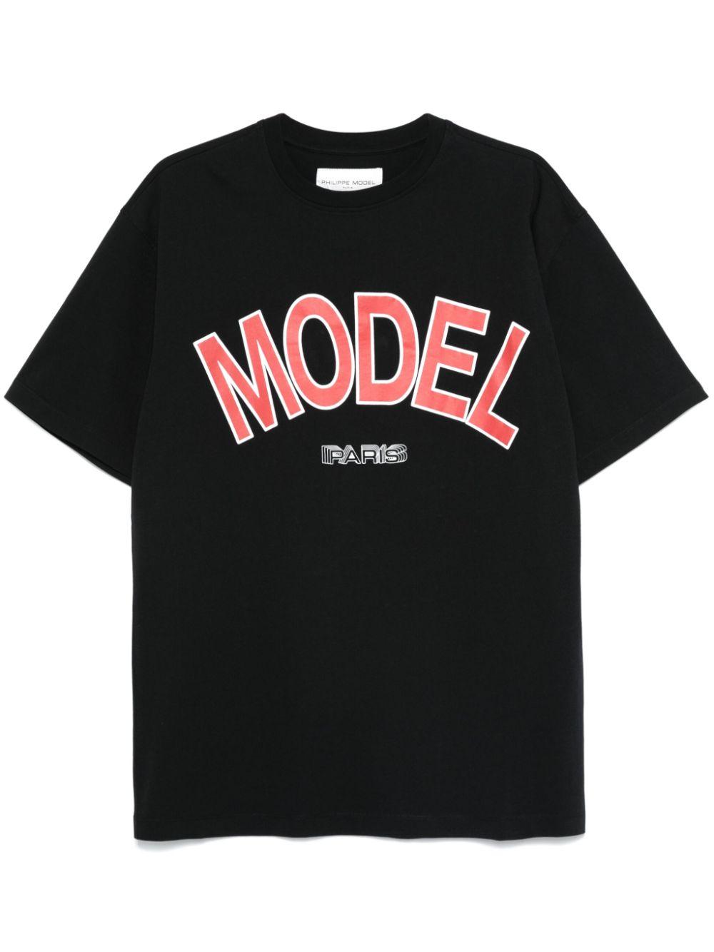 Philippe Model Paris logo-print T-shirt - Black von Philippe Model Paris