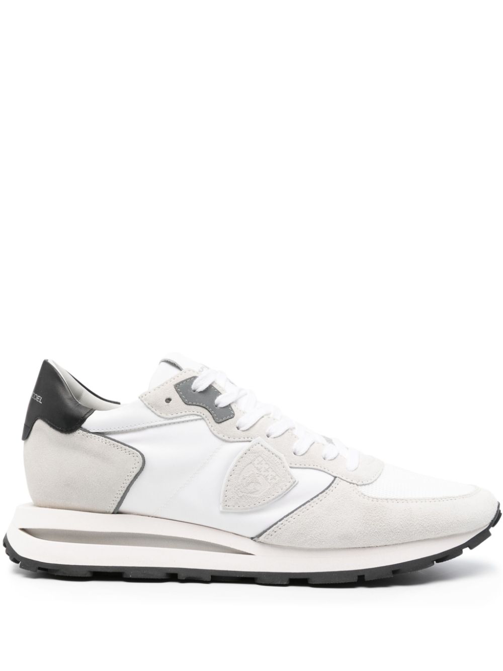 Philippe Model Paris panelled lace-up sneakers - White von Philippe Model Paris