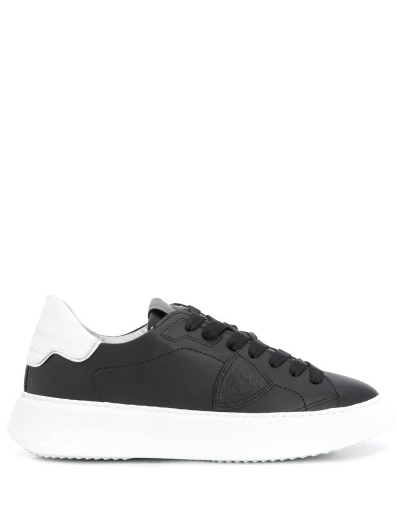 Philippe Model Paris side logo patch sneakers - Black von Philippe Model Paris