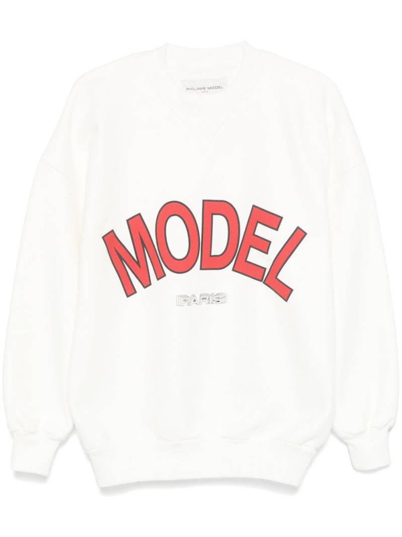 Philippe Model Paris text-print sweatshirt - White von Philippe Model Paris