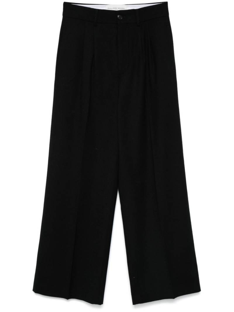 Philippe Model Paris virgin wool palazzo pants - Black von Philippe Model Paris