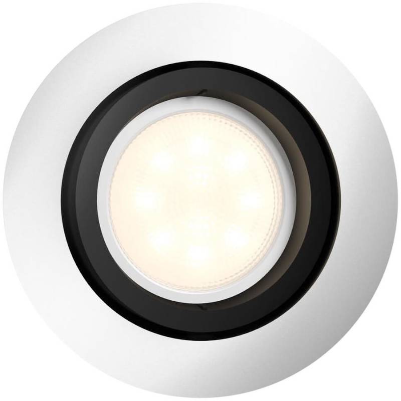 Philips Hue Philips HUE LED Einbauspot rund Milliskin 5041148P7, 250lm, Aluminium, inkl. Dimmschalter von Philips Hue