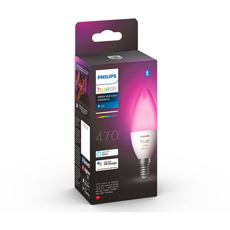 Philips Hue Philips Hue Ampoule connectée forme bougie E14 Blanc  4 W von Philips Hue