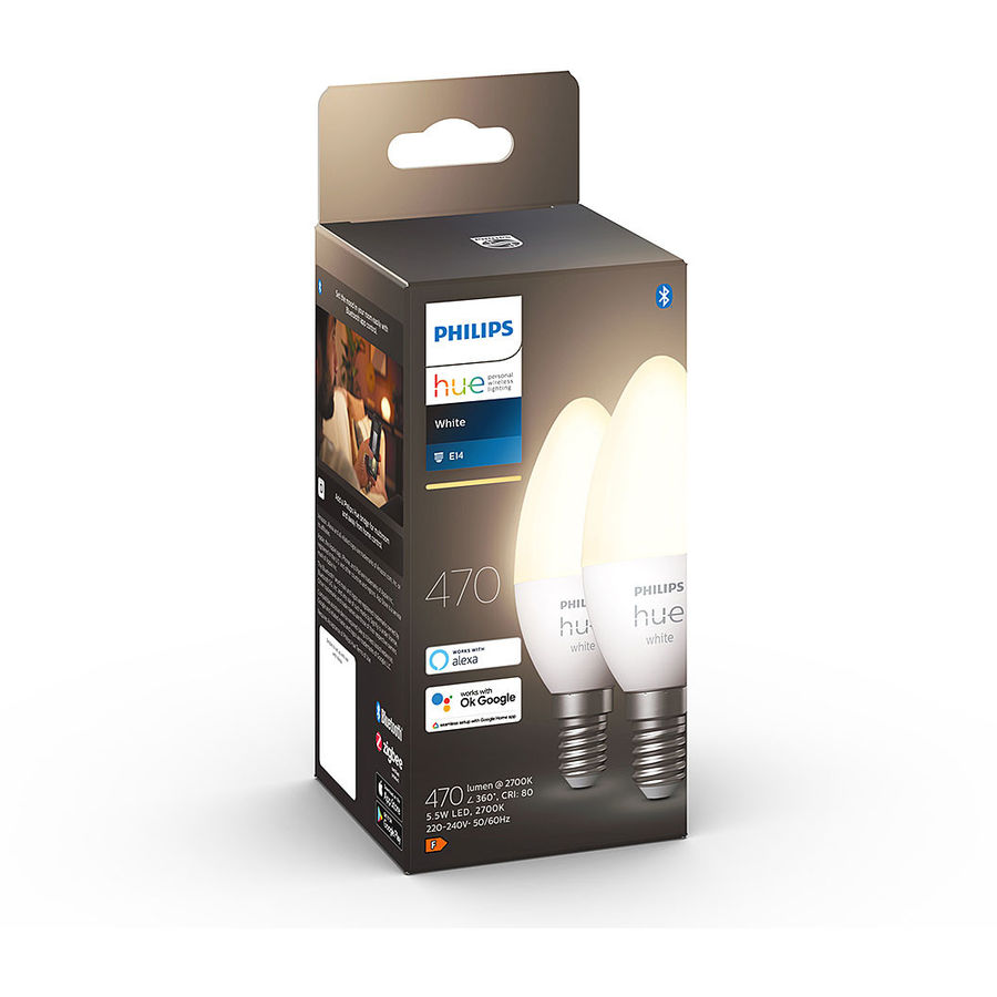 Philips Hue Philips Hue LED Bougie E14 Blanc  5.5 W  2 Pièces von Philips Hue